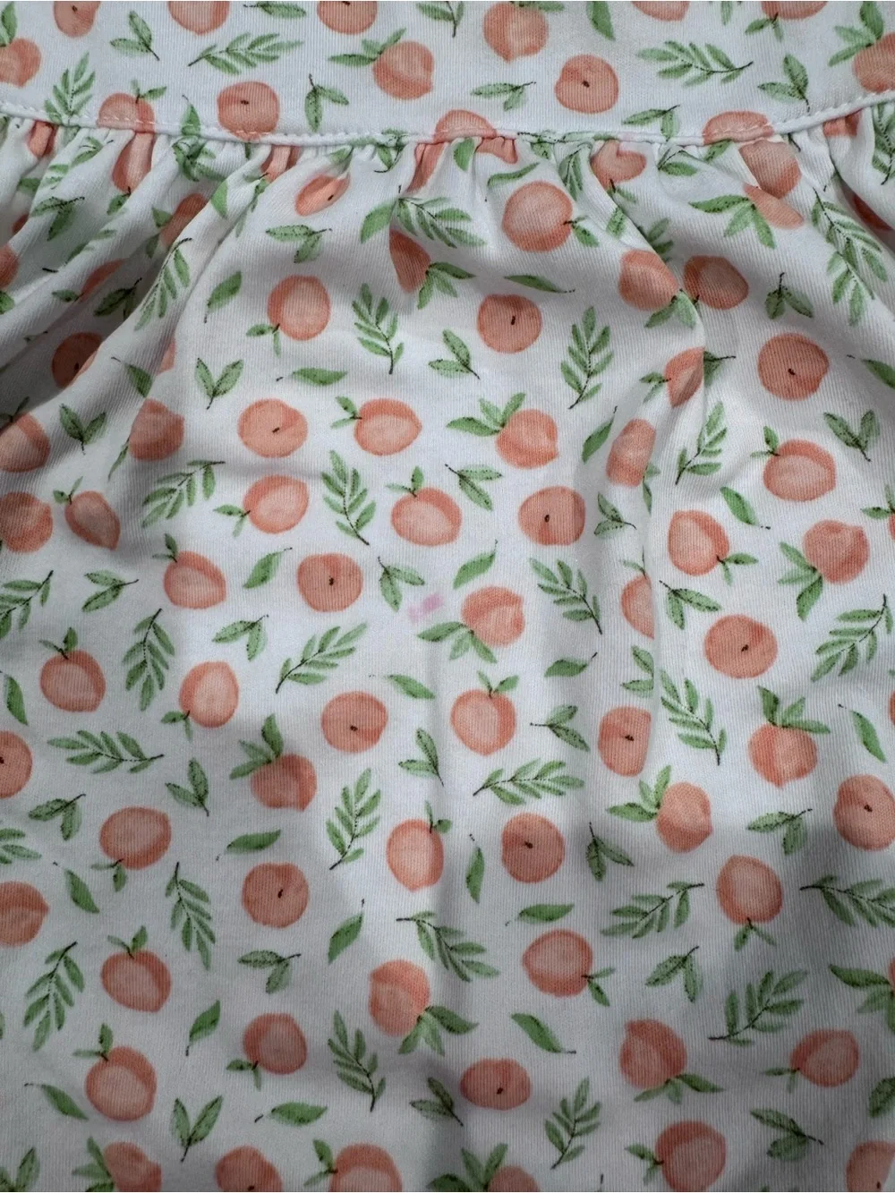 Magnolia White with Peach Dress